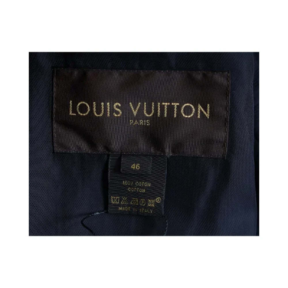Louis Vuitton Vintage Pre-owned Cotton outerwear Blue Heren
