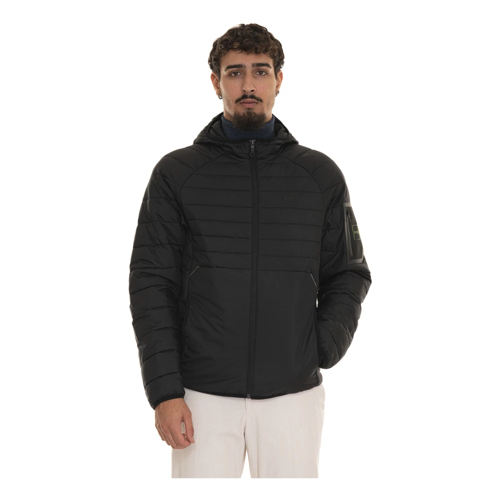 Boss Puffer Jacket Blue Heren