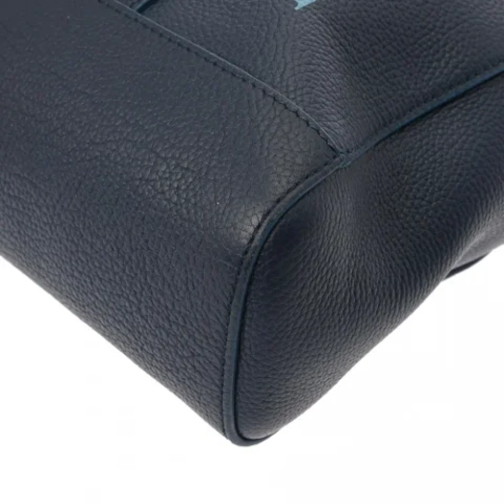 Bvlgari Vintage Pre-owned Leather totes Blue Dames