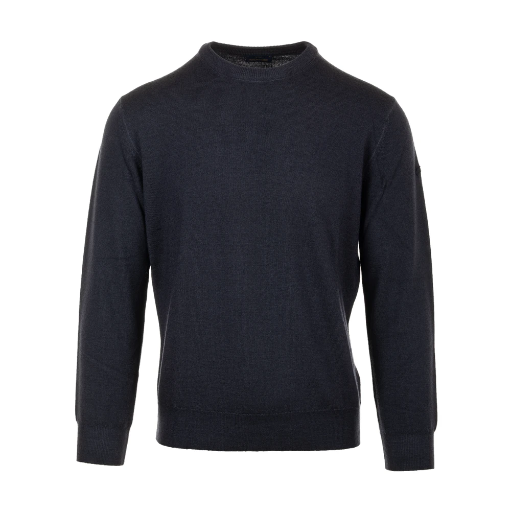 PAUL & SHARK Blauwe Merinowollen Trui Blue Heren