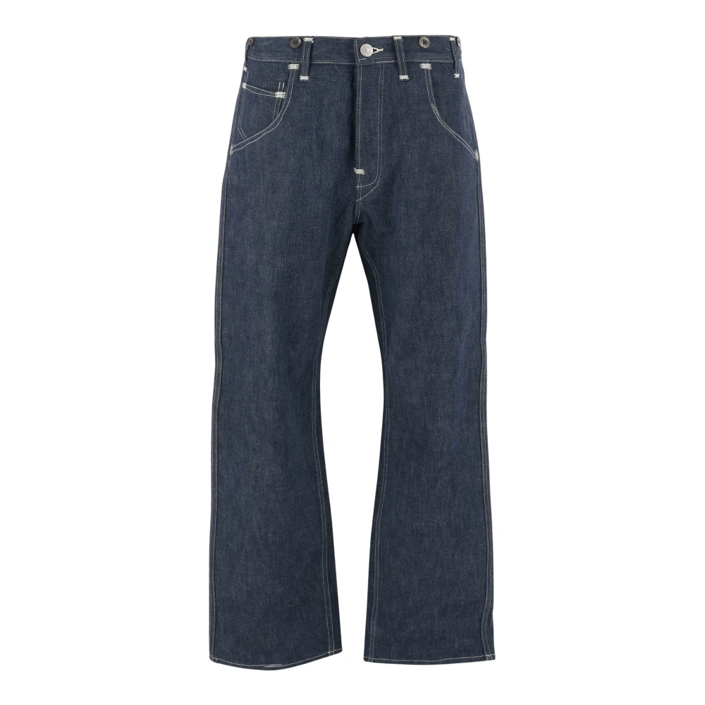 Junya Watanabe Denim Katoenen Jeans Klassieke Stijl Blue Heren