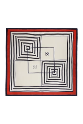 Sidenscarf i marin stil