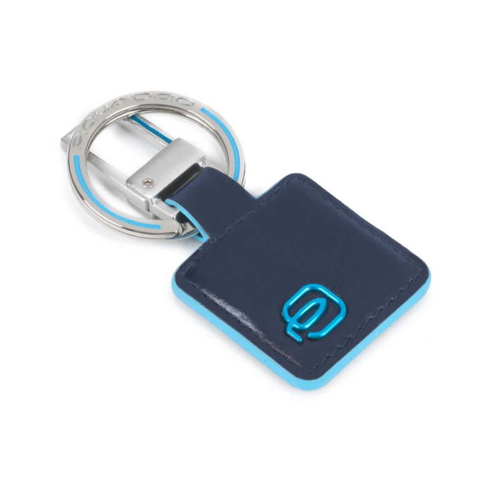 Piquadro Unisex Blue Keychains, One Size, Carabiner Keychain