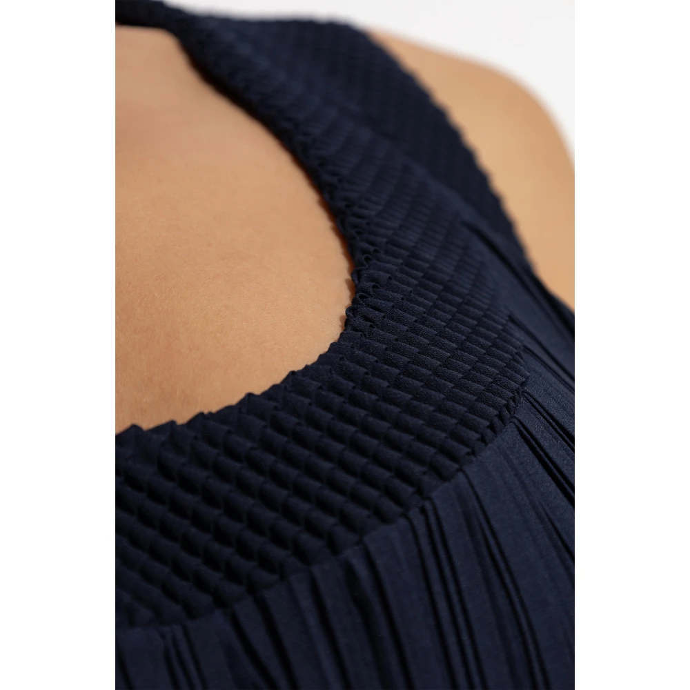 Lanvin Geplooide jurk Blue Dames