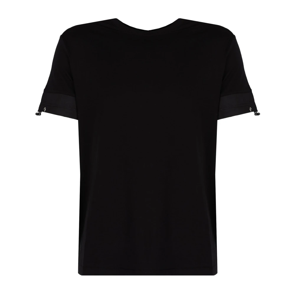 Les Hommes Elegante Ronde Hals T-Shirt Black Heren