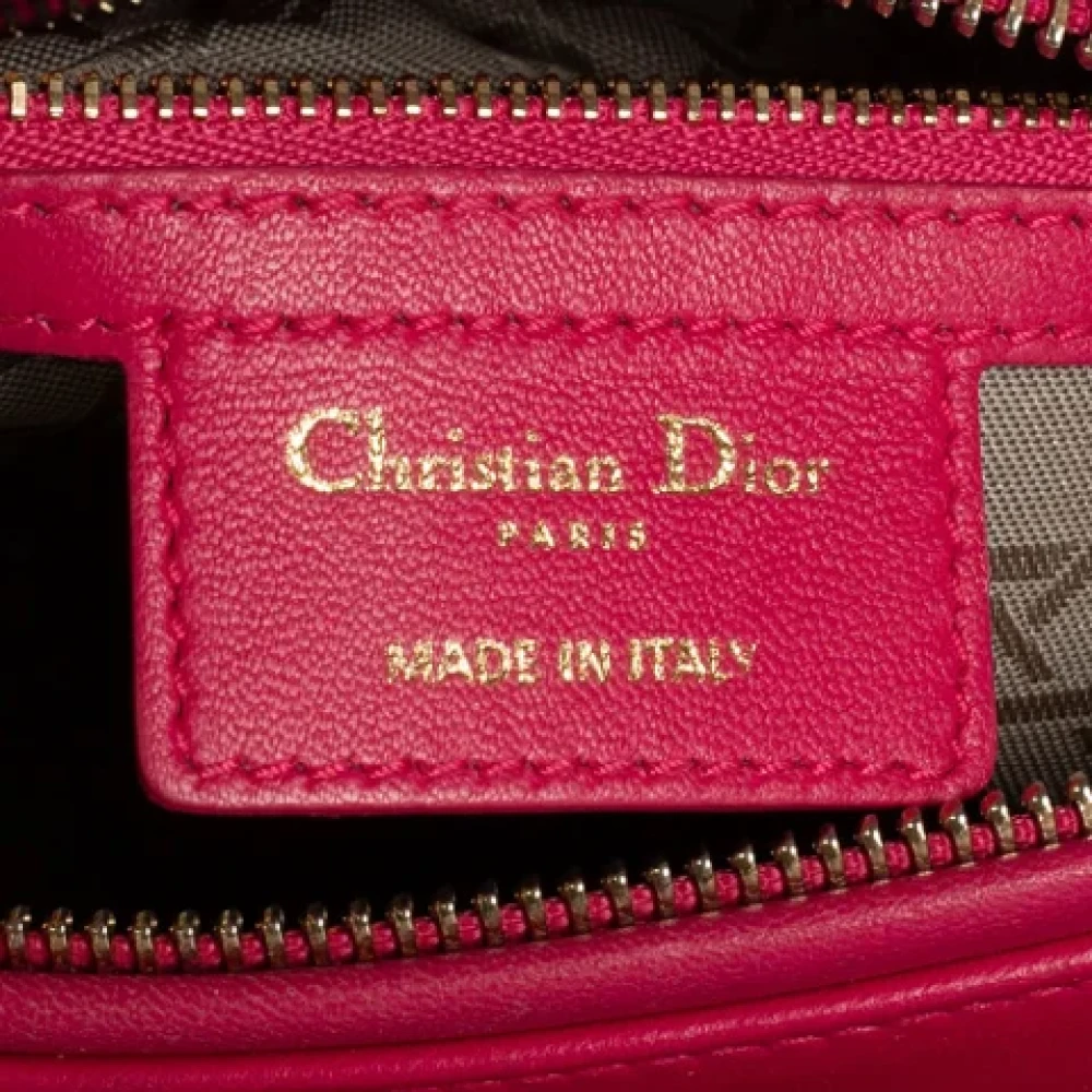 Dior Vintage Pre-owned Leather dior-bags Pink Dames