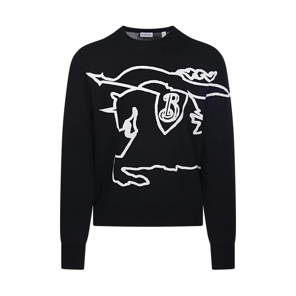 Burberry Zwarte Sweatshirt voor Mannen Aw24 Black Heren