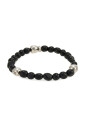 bracelet-perles-noires-et-imprime-gancini
