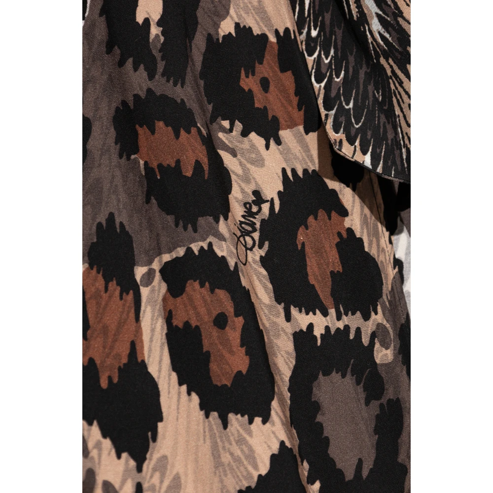 Diane Von Furstenberg Jurk met dierenprint Brown Dames