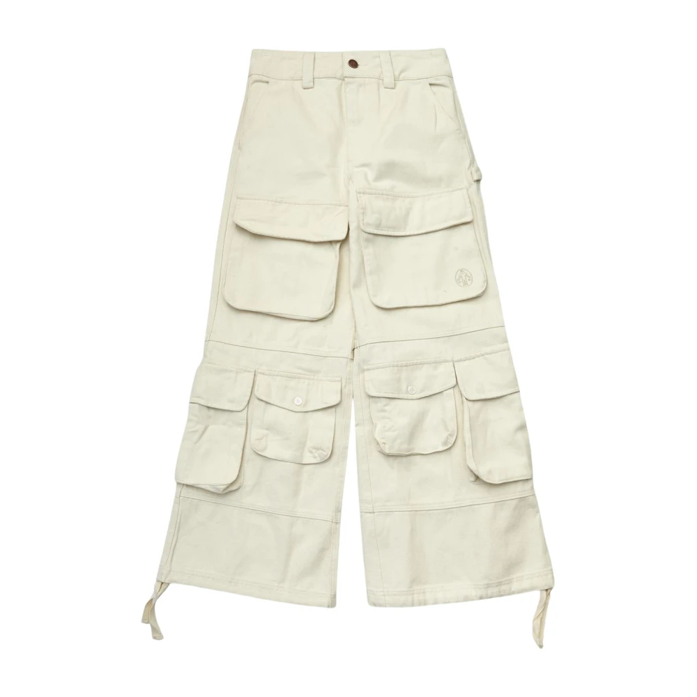 Untitled Artworks Wijde Cargo Broek in Room Beige Heren