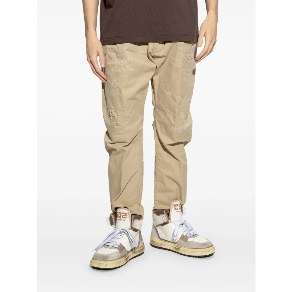 Dsquared2 Bruine Casual Broeken voor Mannen Brown Heren
