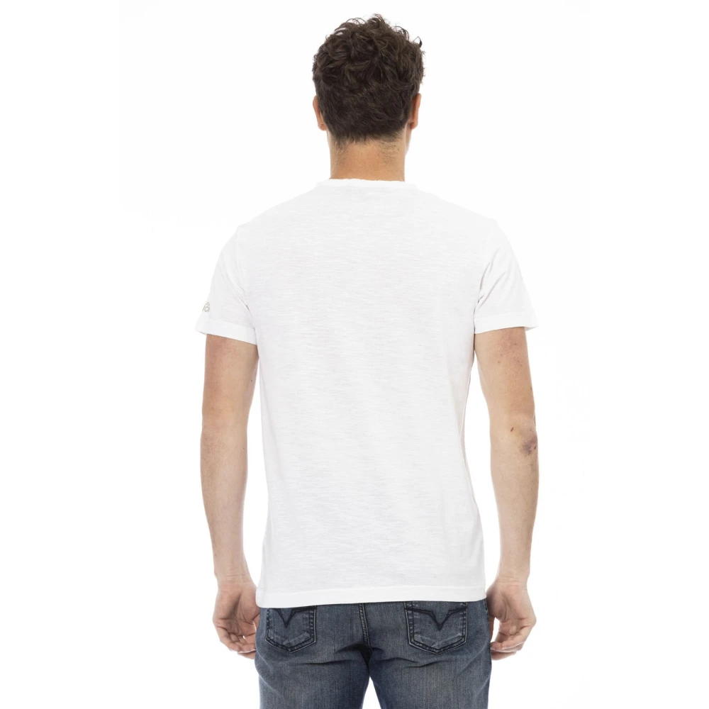 Trussardi Casual T-shirt met ronde hals White Heren