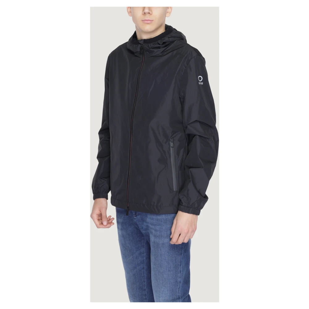 Suns Zwarte Hoodie met rits Black Heren