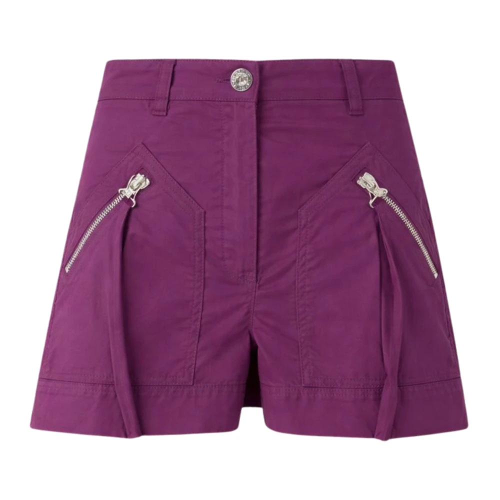 Pinko Women's Purple Teddy Shorts