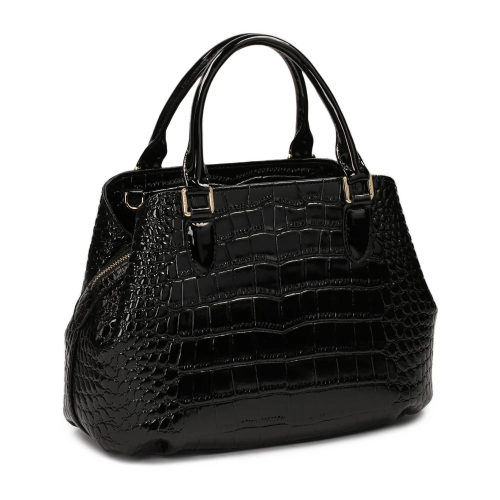 Kazar Elegante stijve handtas met handvatten Black Dames