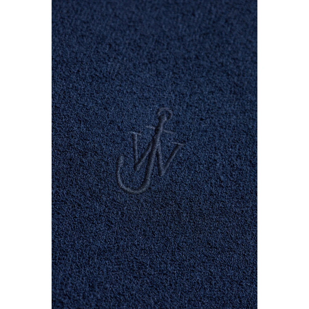 JW Anderson Cardigan met logo Blue Heren