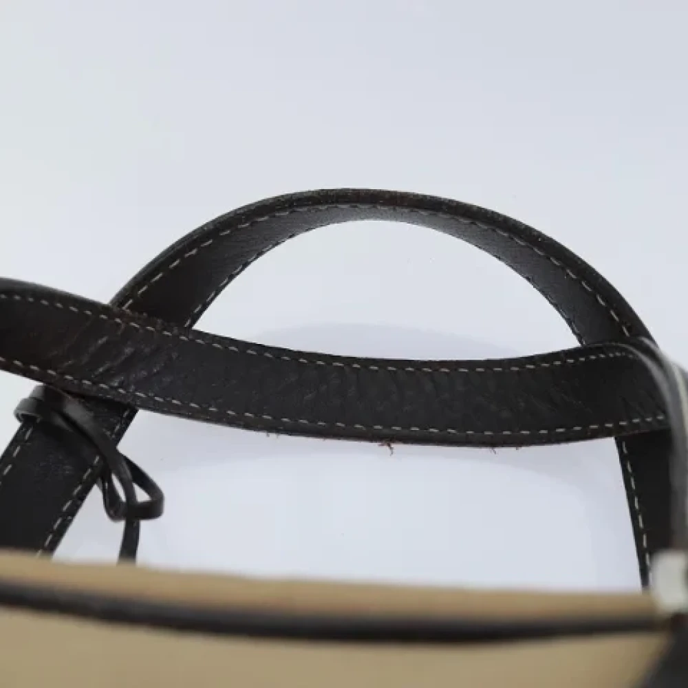 Burberry Vintage Pre-owned Canvas handbags Beige Dames