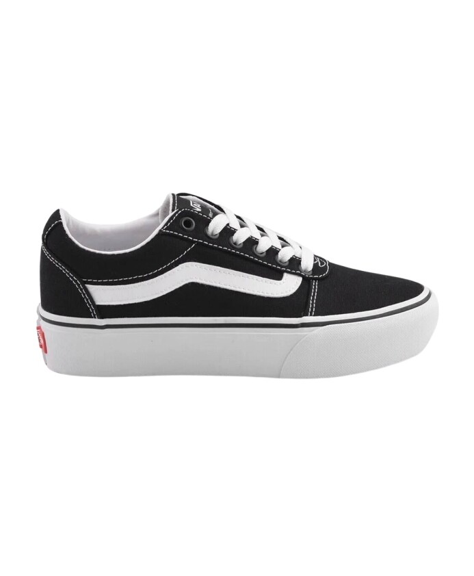 chaussures-plateforme-toile-noir-blanc