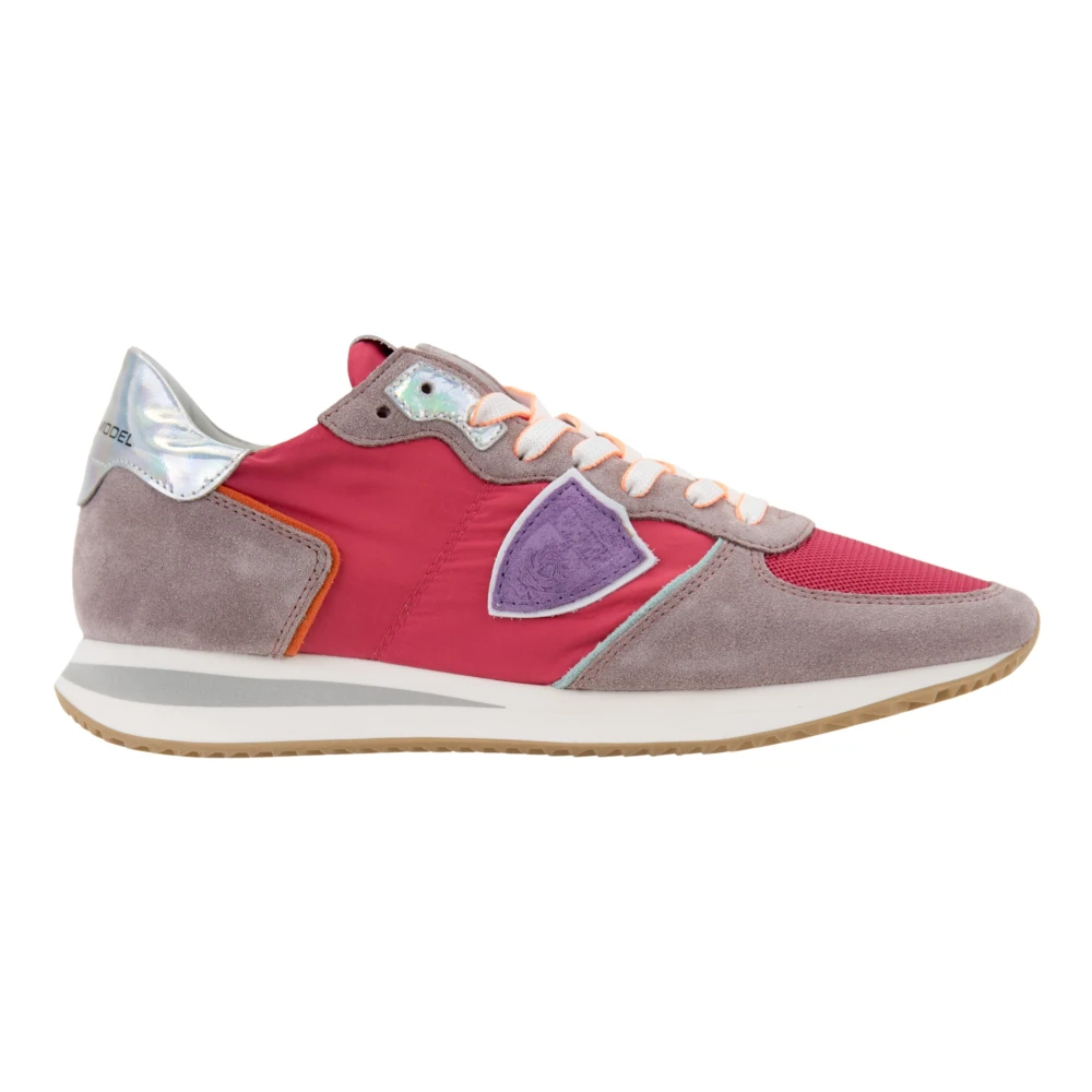 Philippe Model Sneakers van gelamineerd suède en stof met veters Dames Schoenen Veelkleurig Multicolor