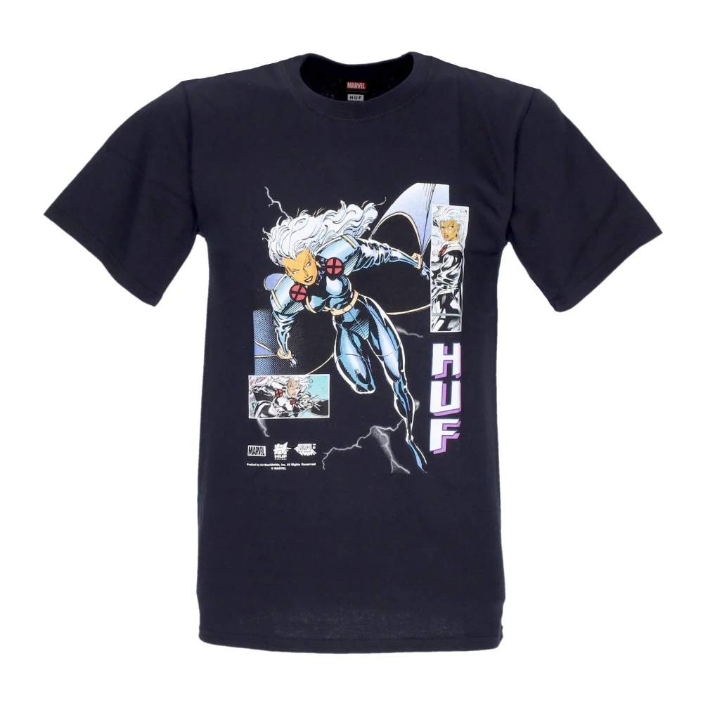 HUF Marvel Storm Tee Zwart T-shirt Blue Heren