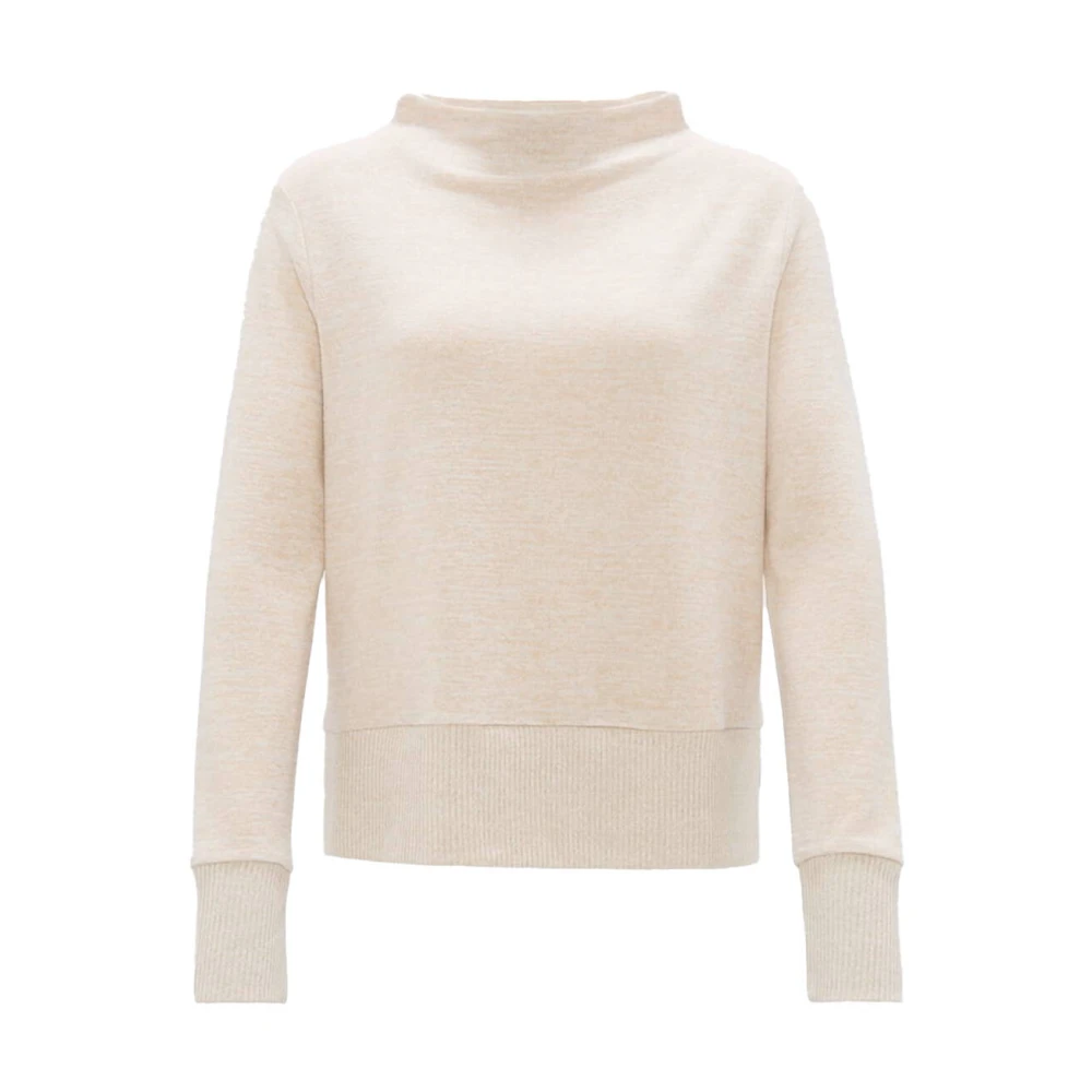 Opus Lange mouw top met Somelana Beige Dames