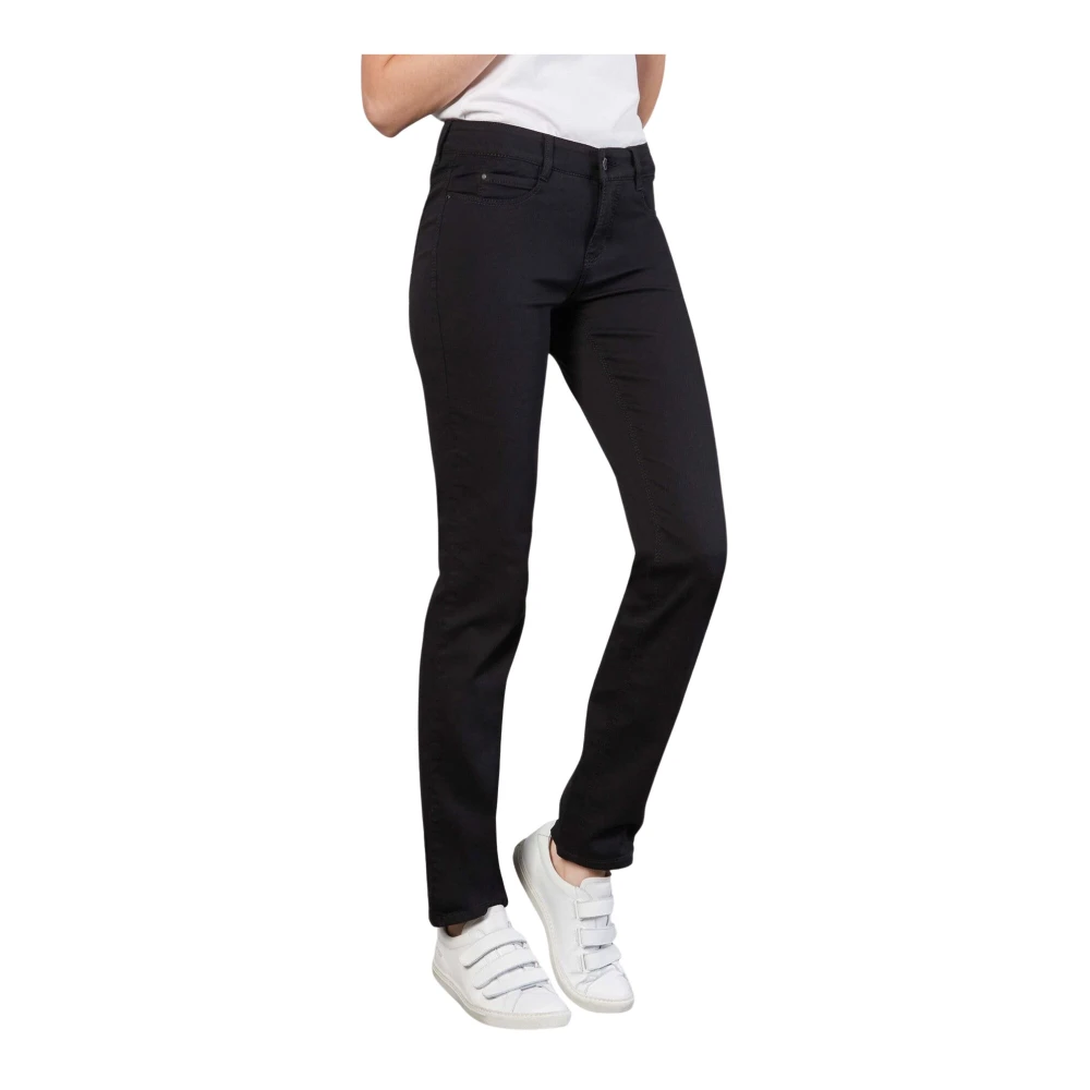 Mac Women's Black Slim Fit Jeans, 2XL, Dream Jeans Straight-Leg Wash