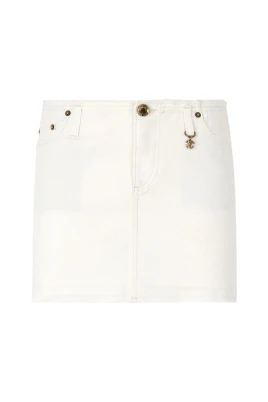 Frayed Denim Miniskirt
