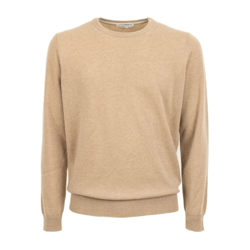 Kangra Stijlvolle Gebreide Top Brown Heren