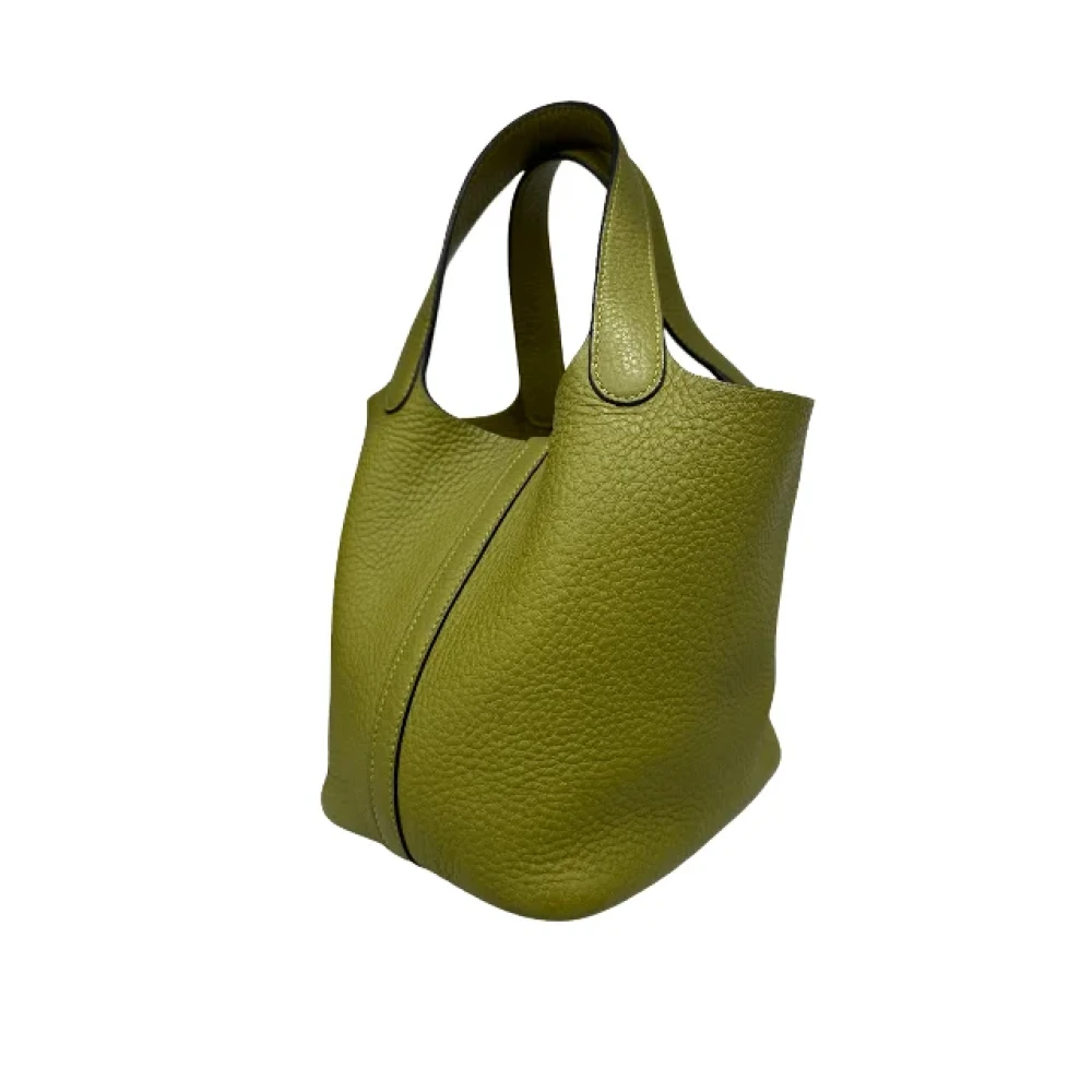 Hermès Vintage Pre-owned Fabric handbags Green Dames