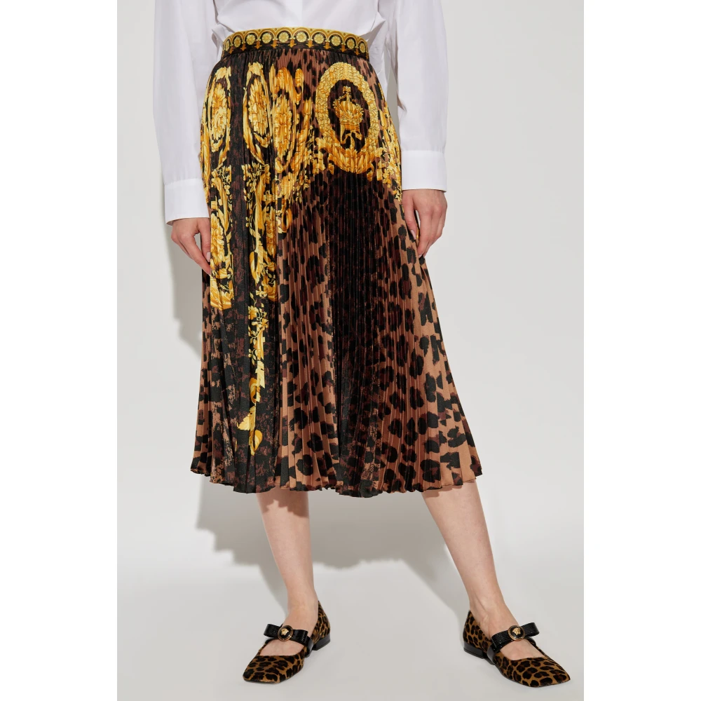 Versace Geplooide rok Brown Dames