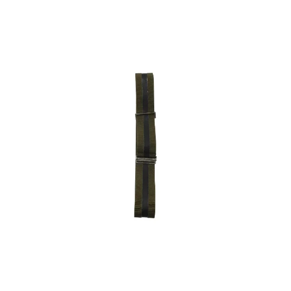 Jil Sander Pre-owned Canvas belts Green Heren