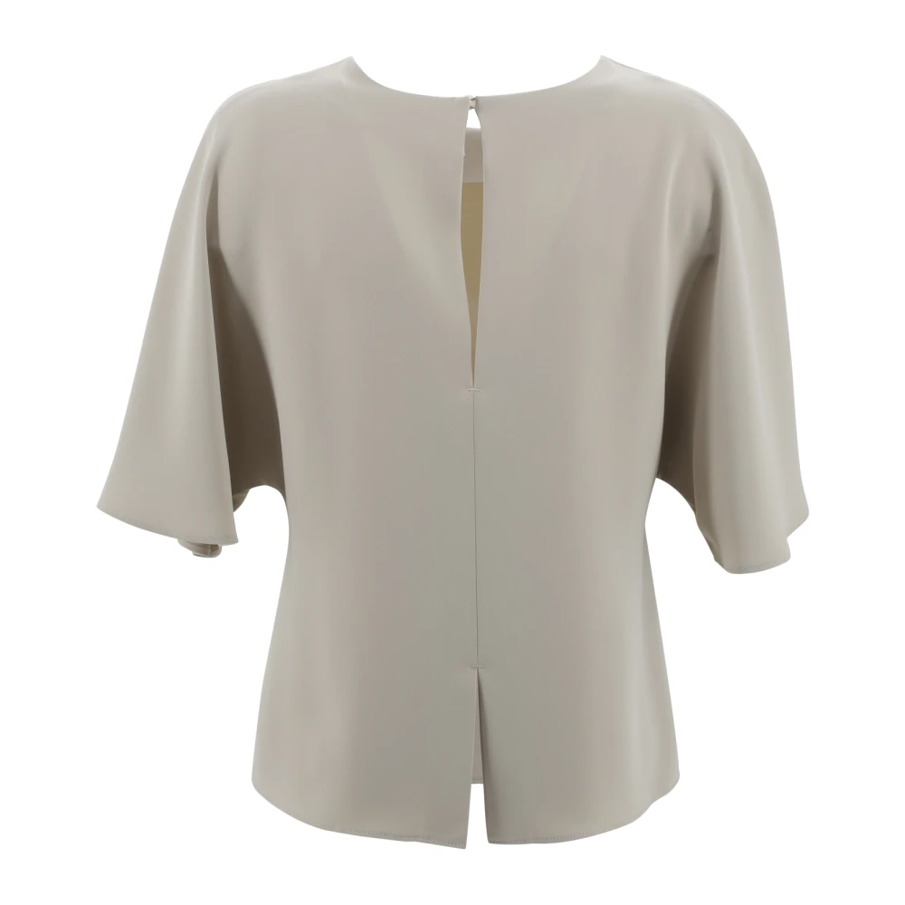 P.a.r.o.s.h. Asymmetrische Hem Panty T-Shirt Beige Dames