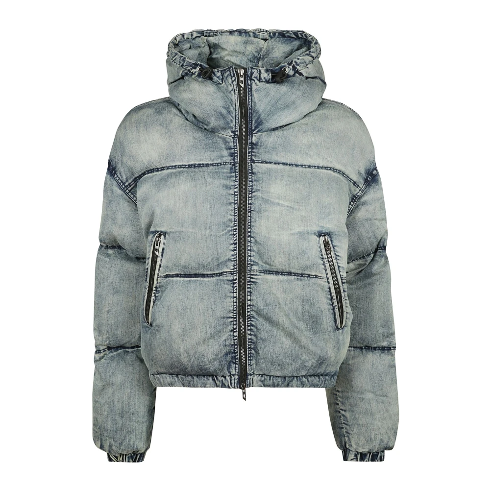 Diesel Stijlvolle Waves Jas Blue Dames
