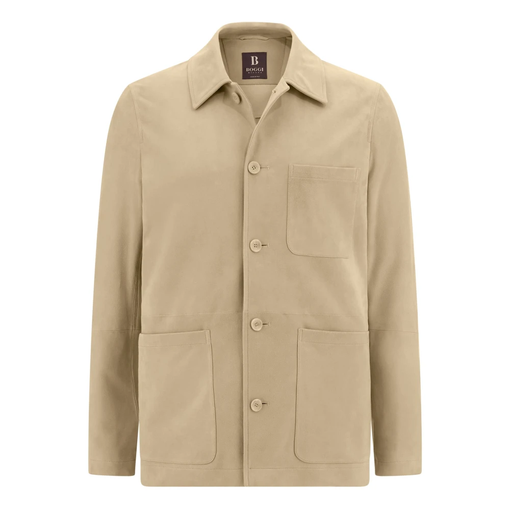 Boggi Milano Hombre Beige Chaquetas, Talla: M