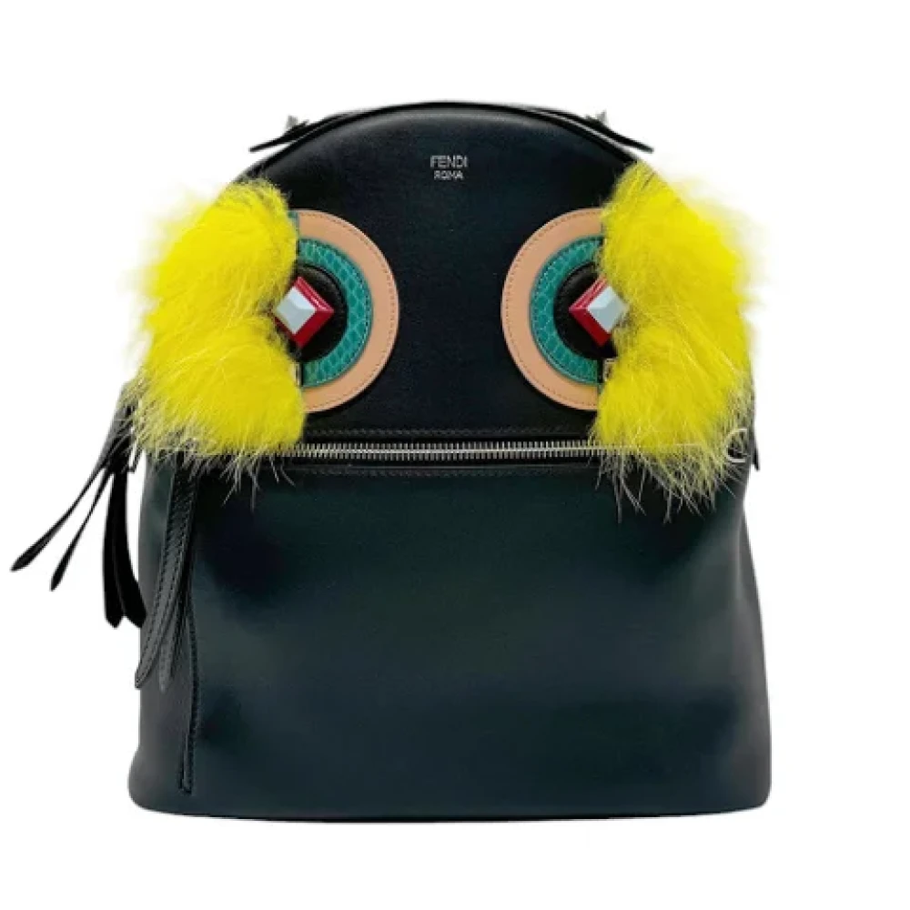 Fendi Vintage Pre-owned Metal backpacks Black Dames