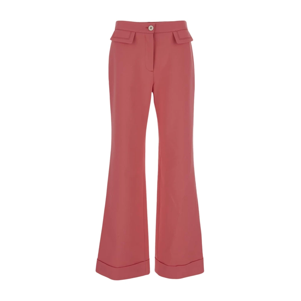 See by Chloé Wide Trousers Pink Dames