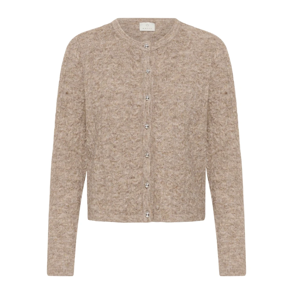 VAN GRAAF Kaffe Damen Beige Strickjacke Kamelanie Extra Groß - Bild 3