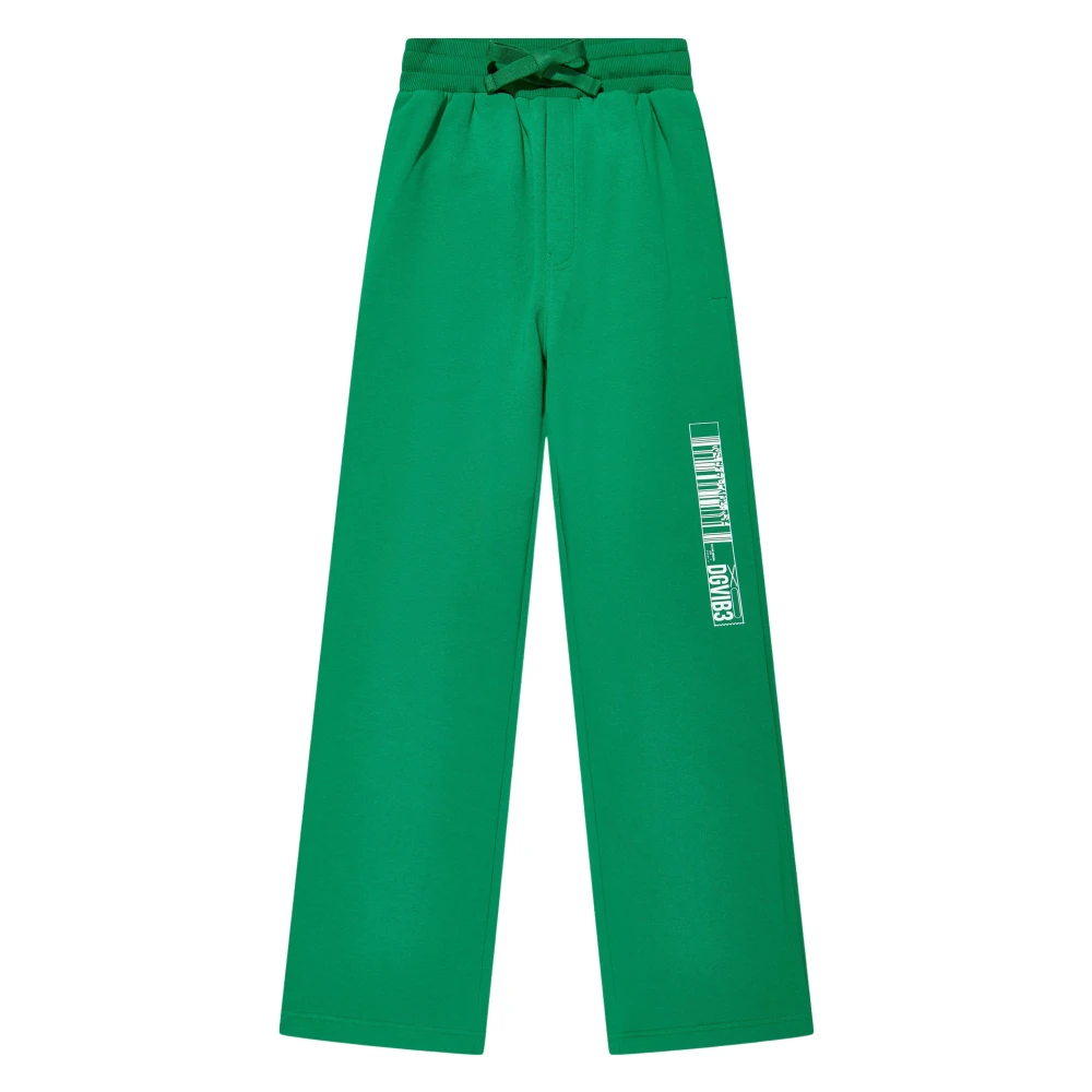 Dolce & Gabbana Boys Green Sweatpants, 12 Y, Dg Vibe Joggers