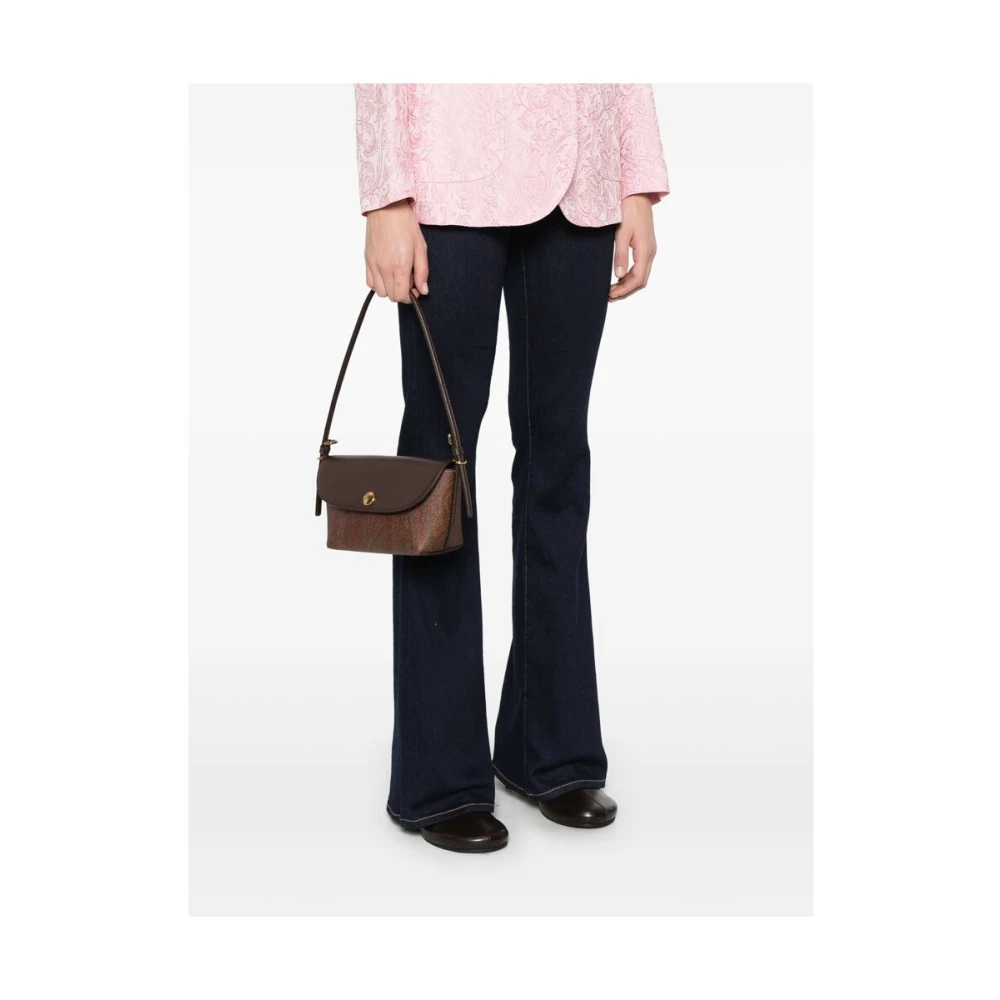 ETRO Bruine Schoudertas met Overslag Brown Dames