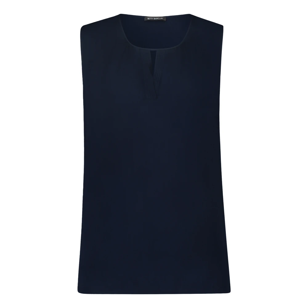 Betty Barclay Elegante Blouse met Ruches Blue Dames