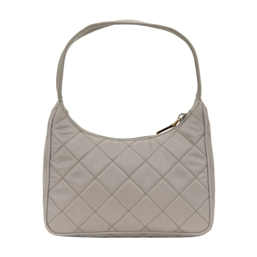 Prada Stoffen handtas met ritssluiting Gray Dames