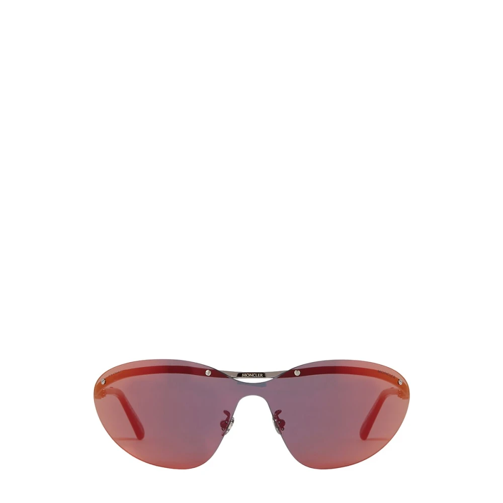 Moncler Orange Polished Metal Rimless Oval Mirrored Sunglasses - Male - Sunglasses - One Size - Accessories