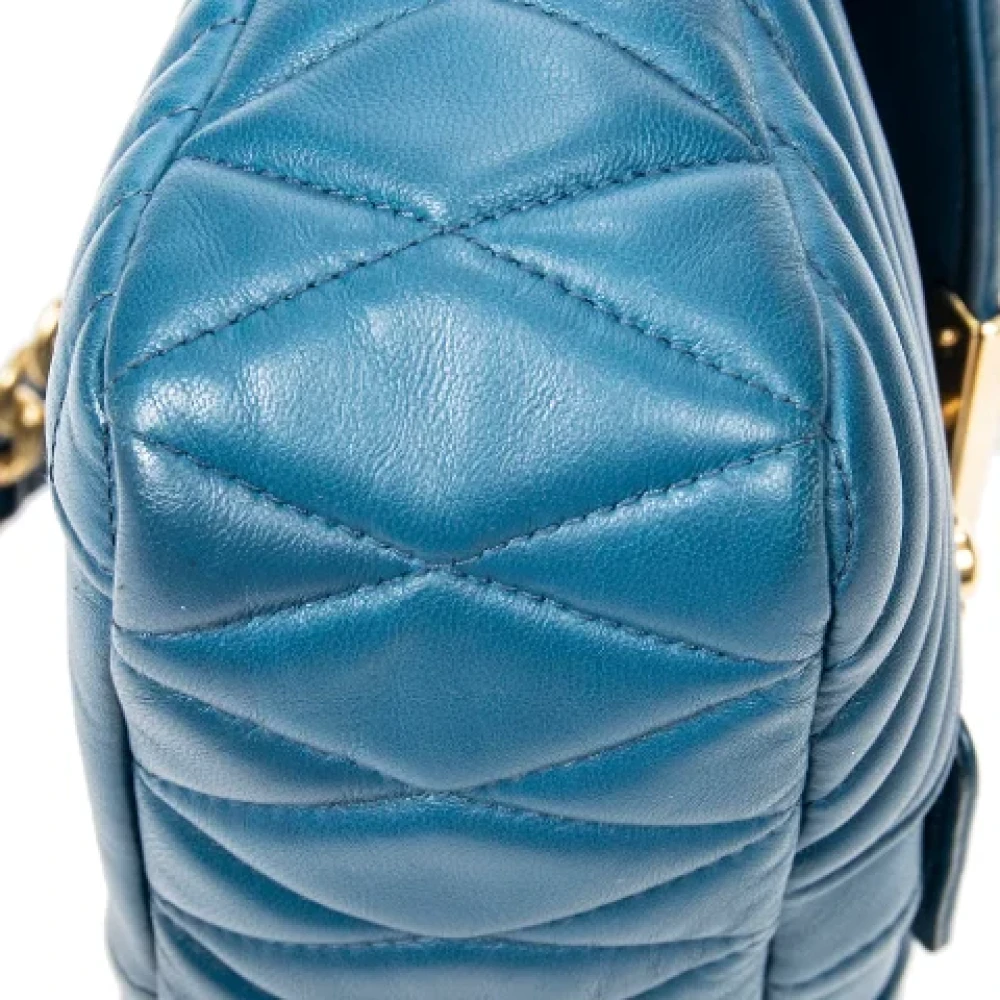 Miu Pre-owned Leather handbags Blue Dames