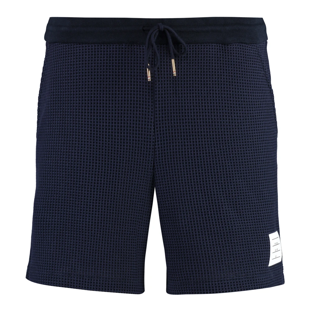 Thom Browne Katoenen Bermuda Shorts Blue Heren