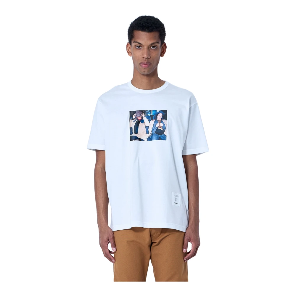 Junya Watanabe White Photo Print T-Shirt - Male - T-Shirts - L - Tops