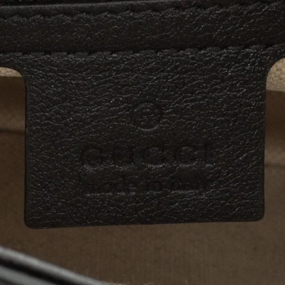 Gucci Vintage Pre-owned Leather gucci-bags Black Dames