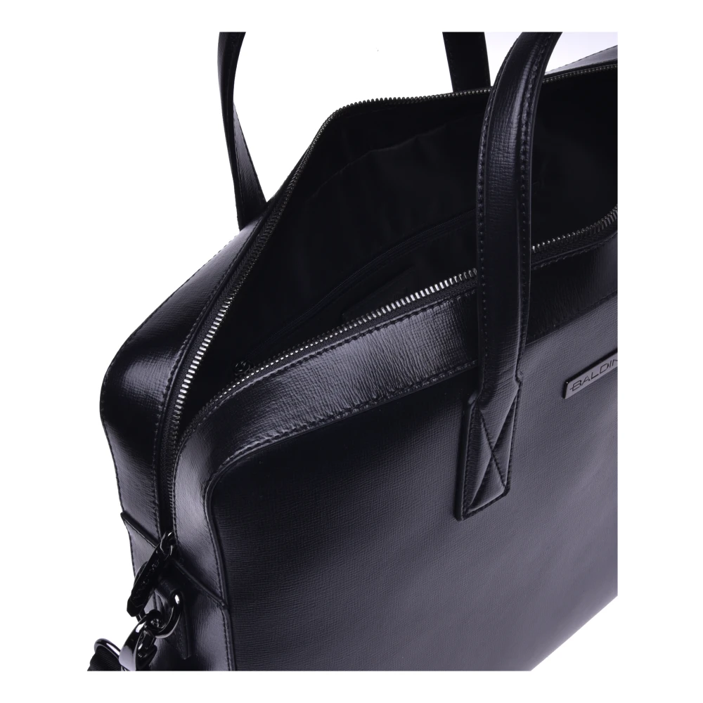 Baldinini Professional bag in black leather Black Heren