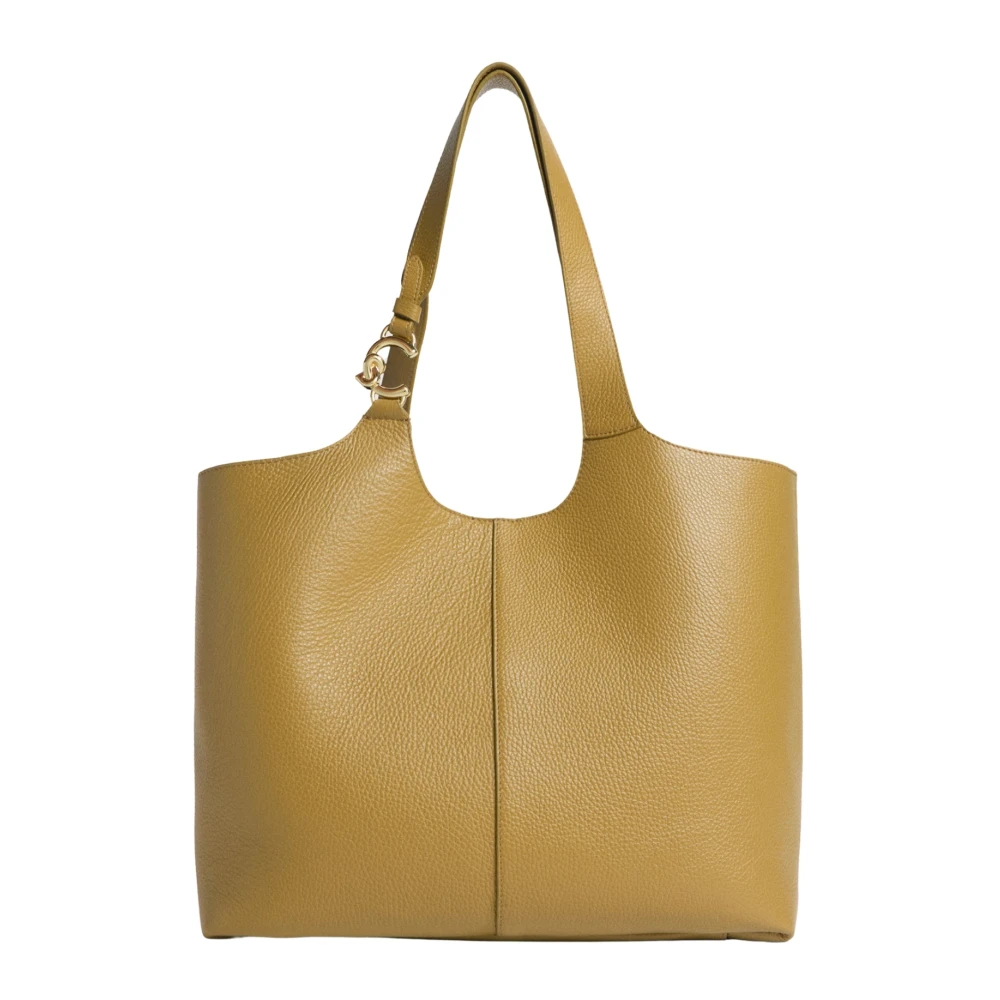 Coccinelle Women's Green Shopping Bags, One Size, C-Easy Shopping Bag