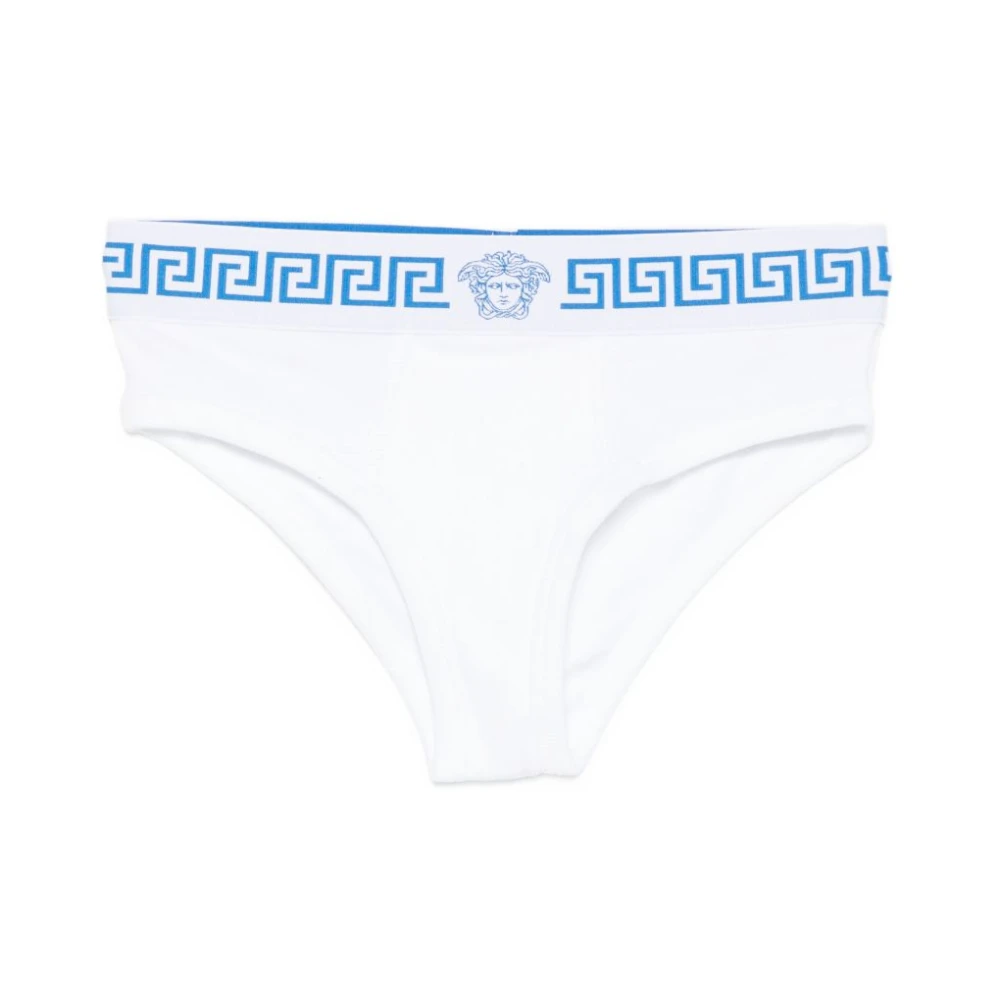 Versace White Cotton-Jersey Briefs - Female - Underpants - L - Underwear