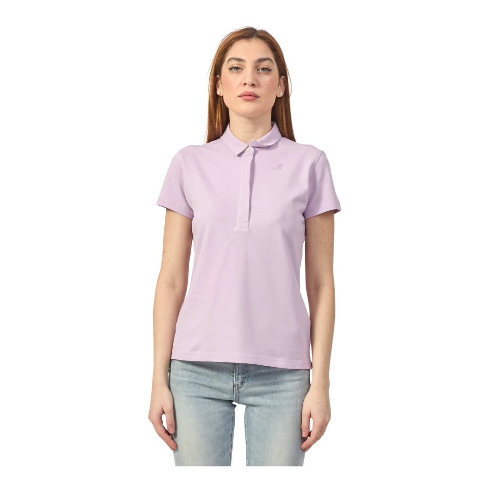 K-way Paarse poloshirt voor vrouwen Purple Dames